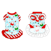 Letters To Santa Paws - La Petite Shimmy Dress With Double Skirt